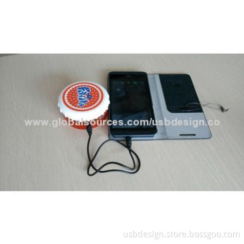 Mini Round Portable Speakers with TF Card Slot and FM RadioNew